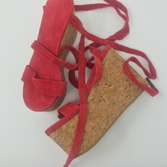 Isabel Marant platform red suede - - Picture 5 of 5